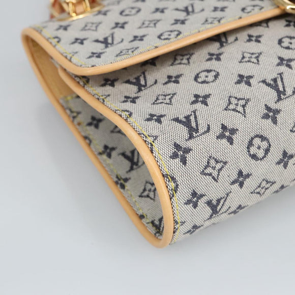 LOUIS VUITTON Monogram Mini Camille Chain Shoulder Bag Blue M92002 Auth 98527SAV