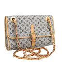 LOUIS VUITTON Monogram Mini Camille Chain Shoulder Bag Blue M92002 Auth 98527SAV-1
