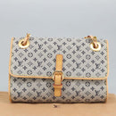 LOUIS VUITTON Monogram Mini Camille Chain Shoulder Bag Blue M92002 Auth 98527SAV-12