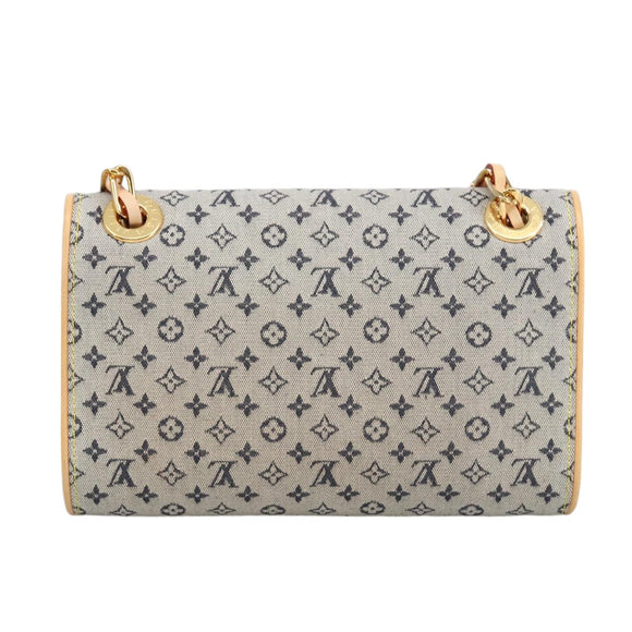 LOUIS VUITTON Monogram Mini Camille Chain Shoulder Bag Blue M92002 Auth 98527SAV