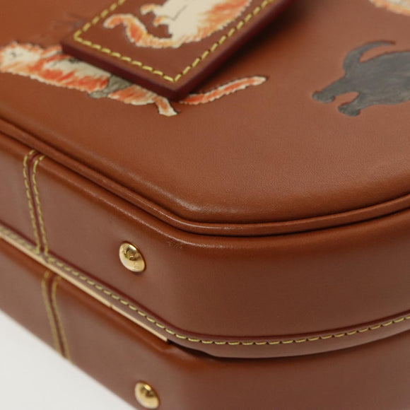 LOUIS VUITTON Catgram Petite Boite Chapeau Shoulder Bag Brown M52972 Auth 98529SM