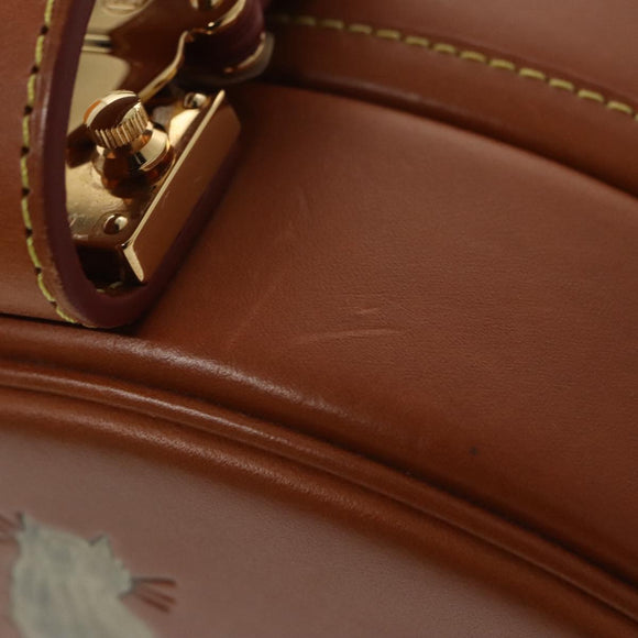 LOUIS VUITTON Catgram Petite Boite Chapeau Shoulder Bag Brown M52972 Auth 98529SM