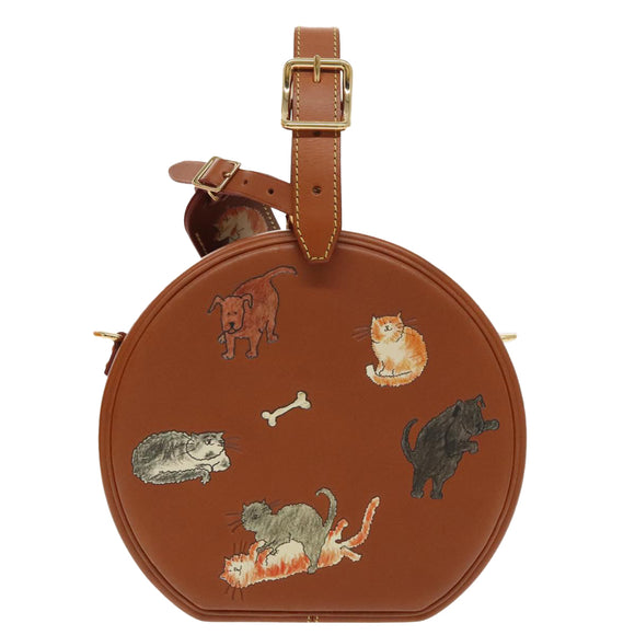 LOUIS VUITTON Catgram Petite Boite Chapeau Shoulder Bag Brown M52972 Auth 98529SM