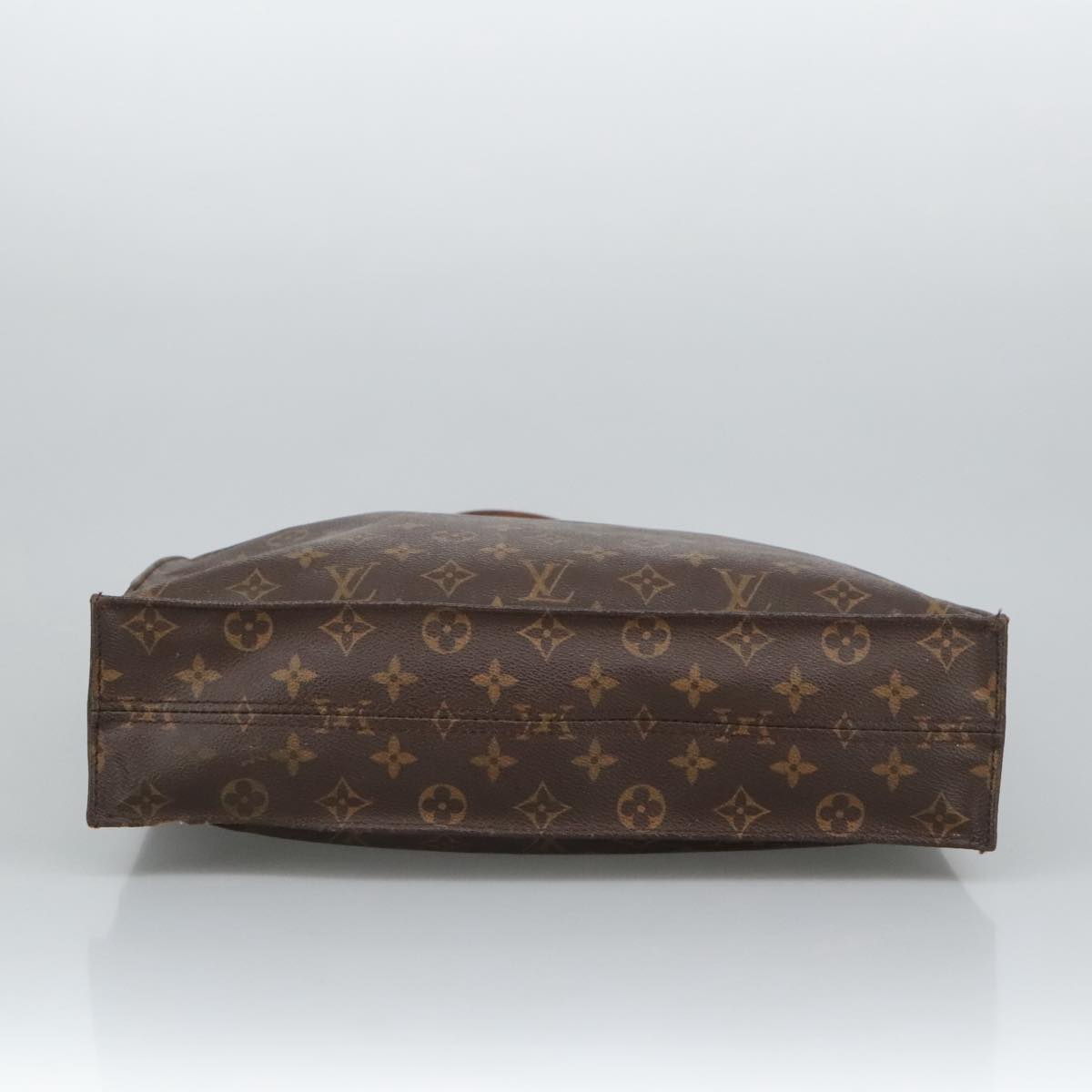 LOUIS VUITTON Monogram Sac Plat Hand Bag M51140 LV Auth 98536