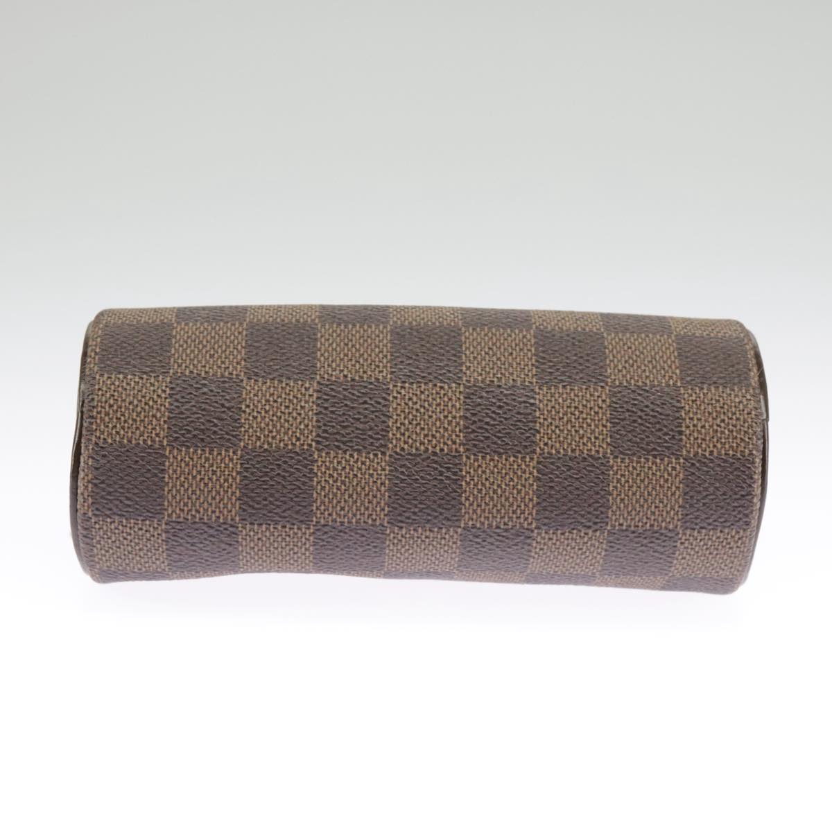 LOUIS VUITTON Damier Ebene Papillon Pouch LV Auth 98544