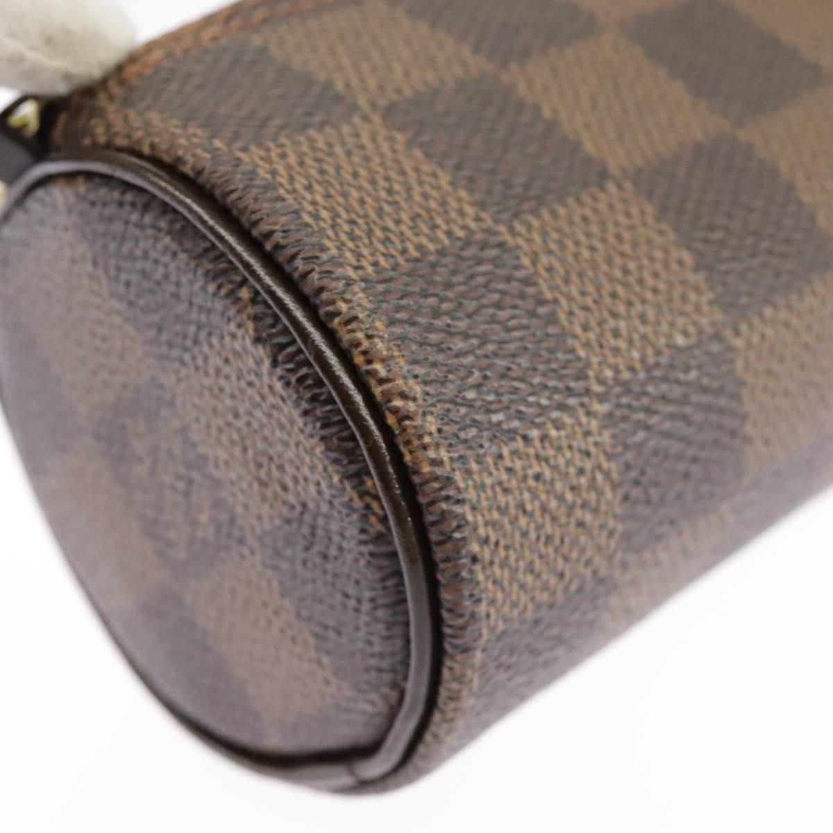 LOUIS VUITTON Damier Ebene Papillon Pouch LV Auth 98544