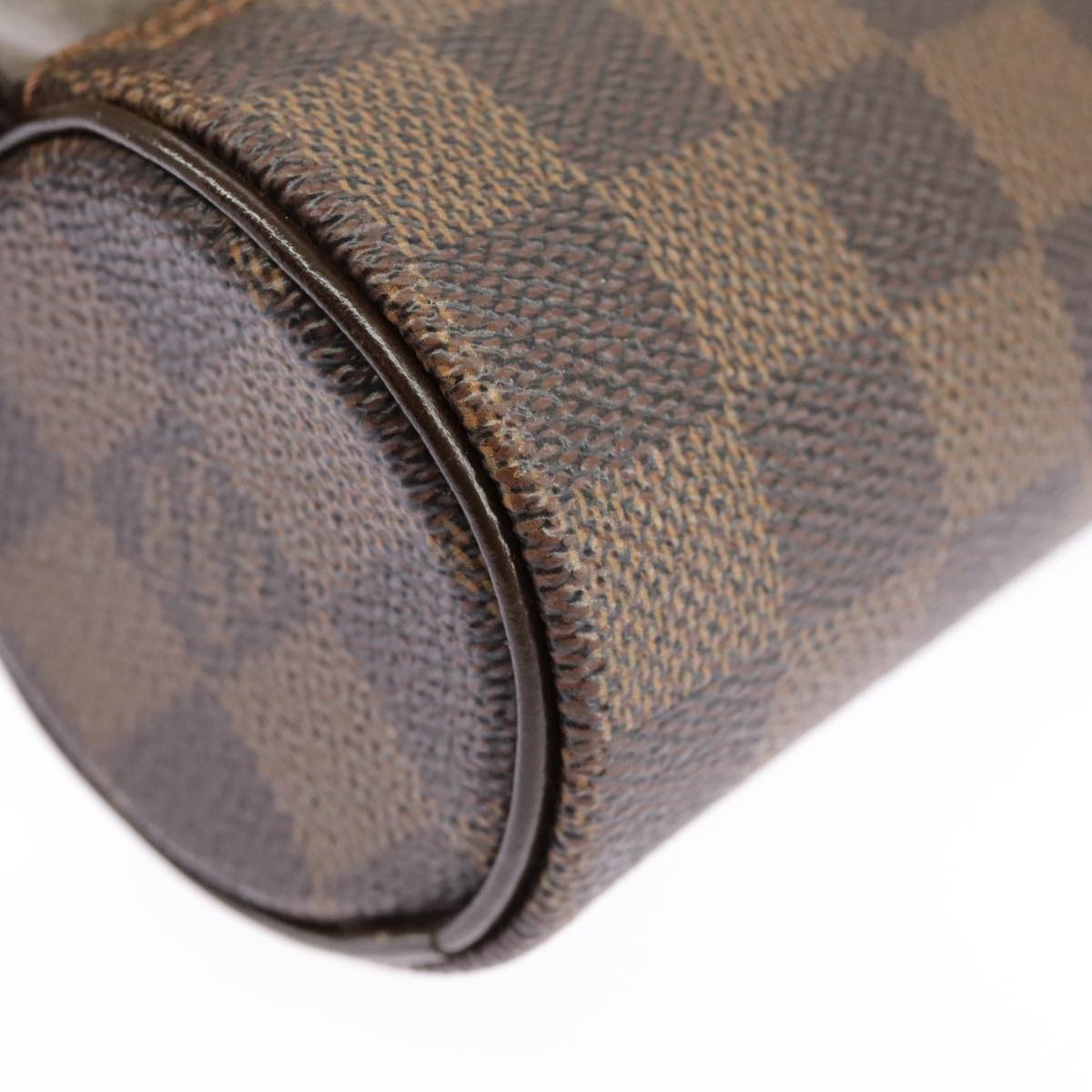 LOUIS VUITTON Damier Ebene Papillon Pouch LV Auth 98544