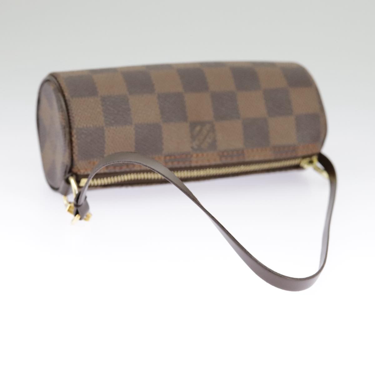 LOUIS VUITTON Damier Ebene Papillon Pouch LV Auth 98544