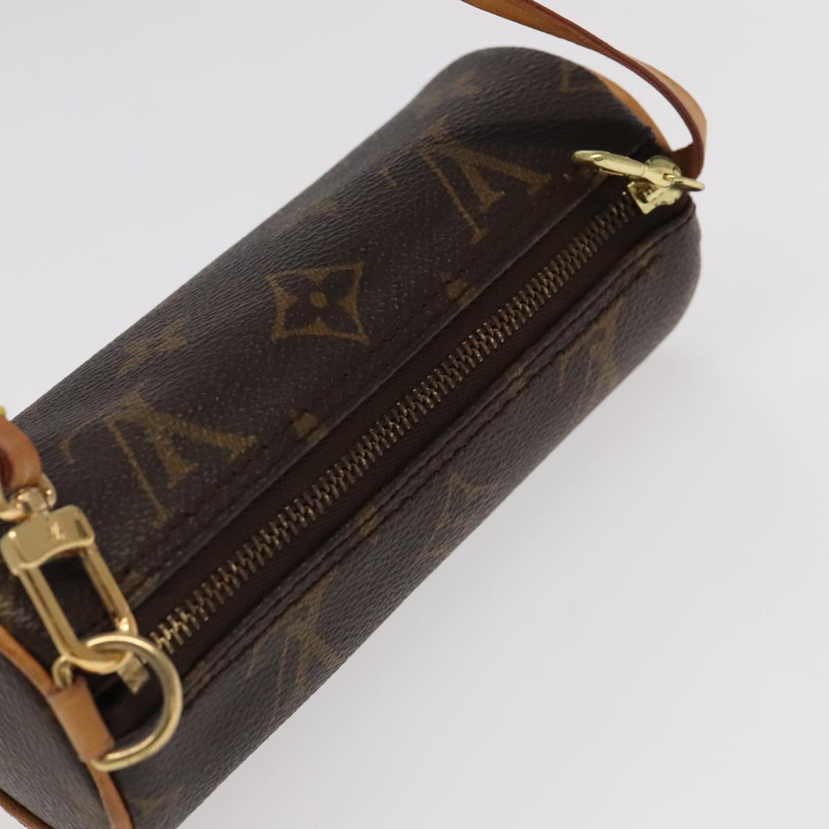 LOUIS VUITTON Monogram Papillon Pouch LV Auth 98546