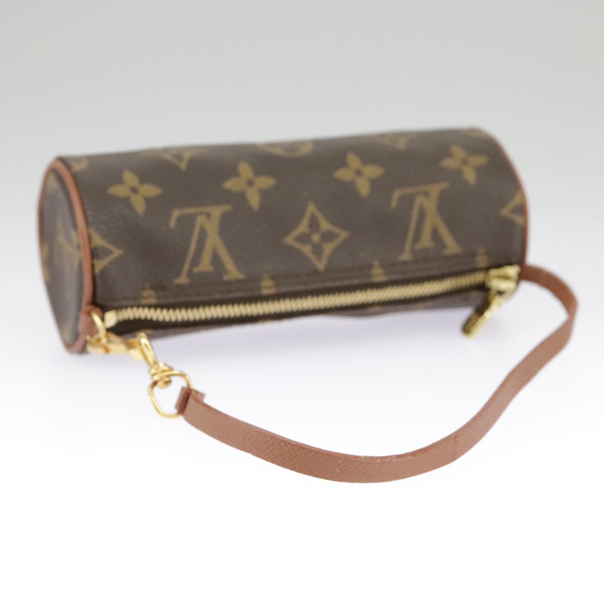 LOUIS VUITTON Monogram Papillon Pouch LV Auth 98548