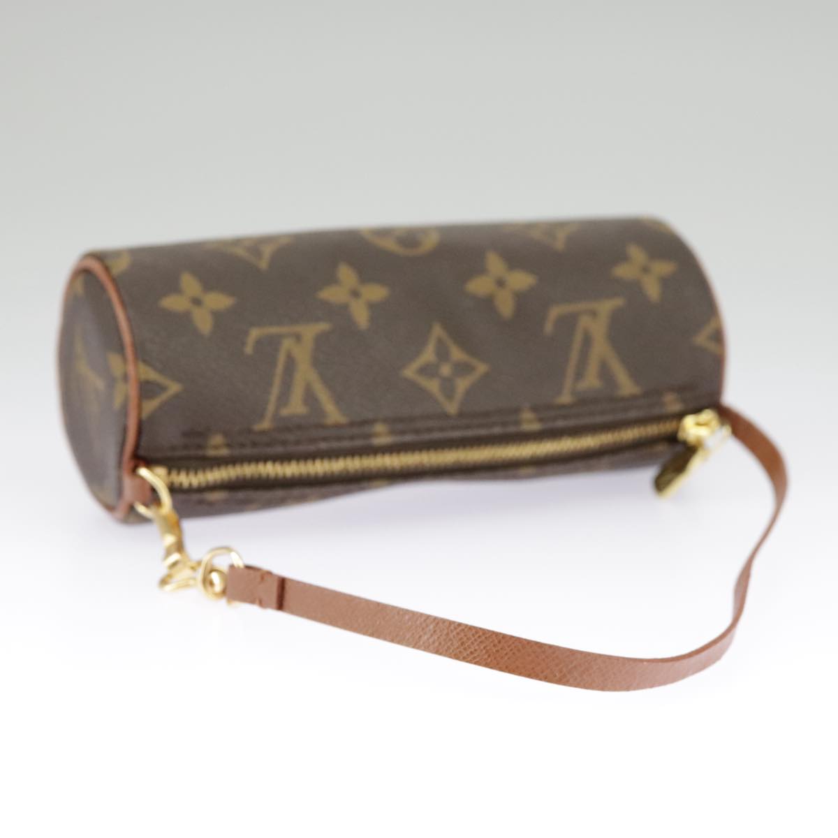 LOUIS VUITTON Monogram Papillon Pouch LV Auth 98549