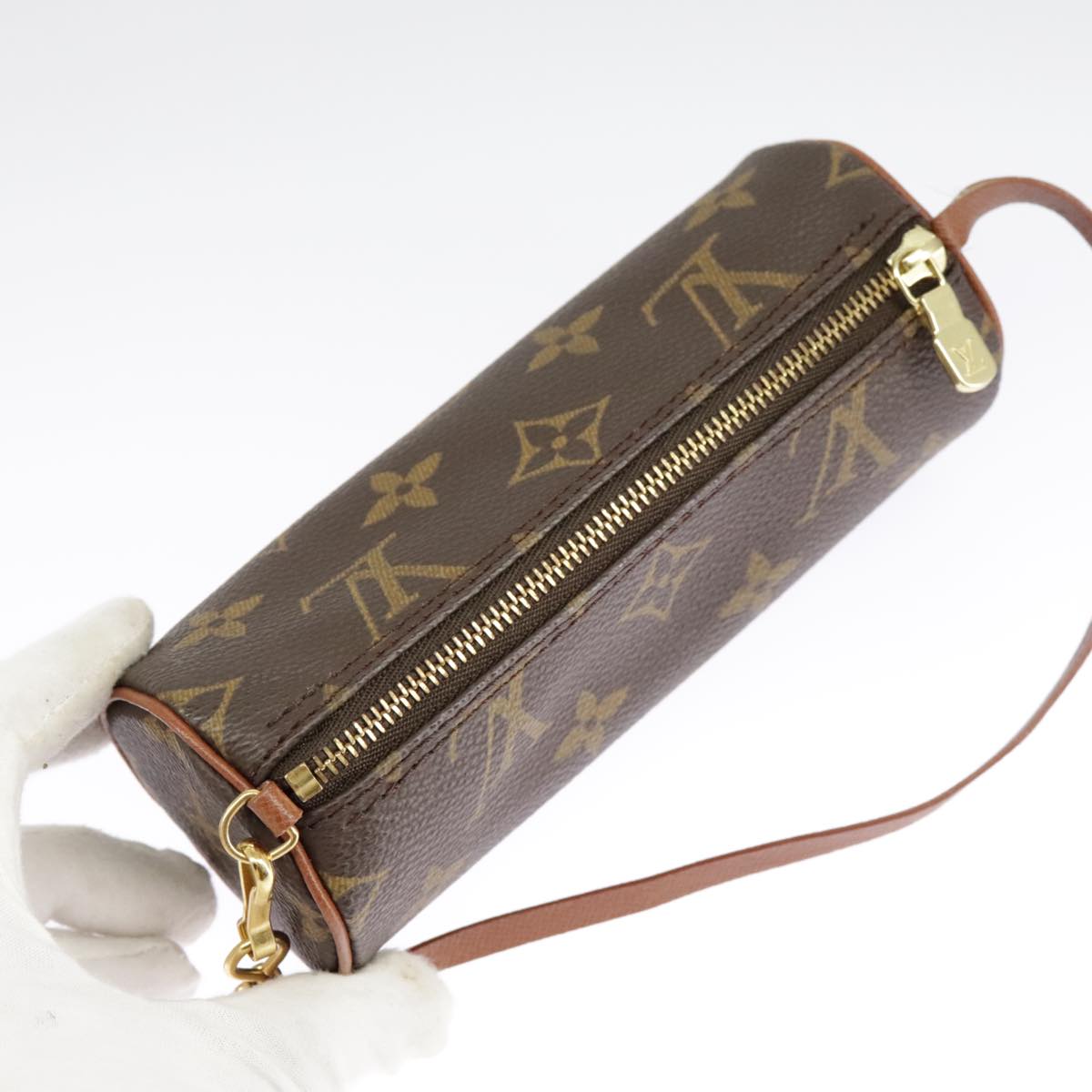 LOUIS VUITTON Monogram Papillon Pouch LV Auth 98550