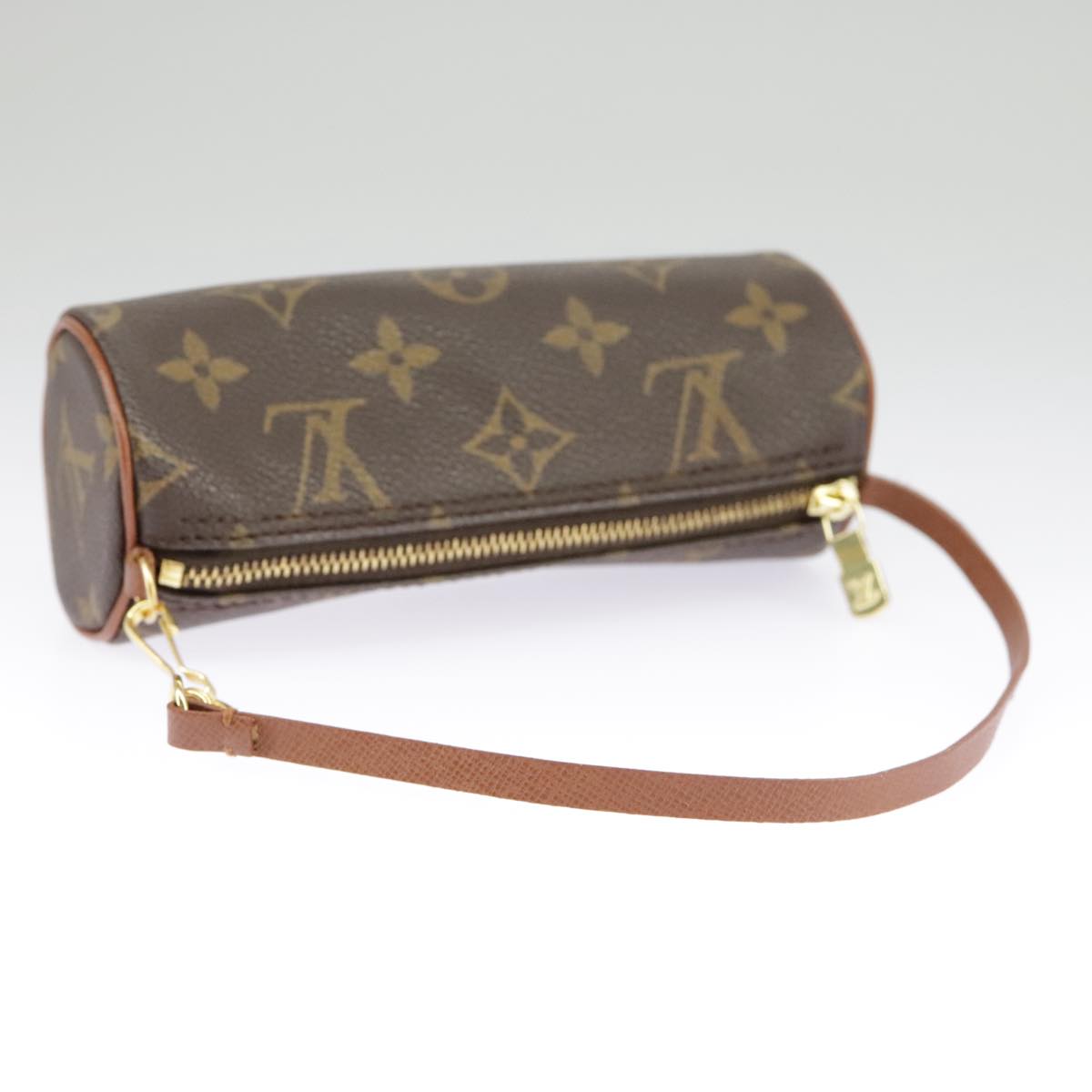 LOUIS VUITTON Monogram Papillon Pouch LV Auth 98550