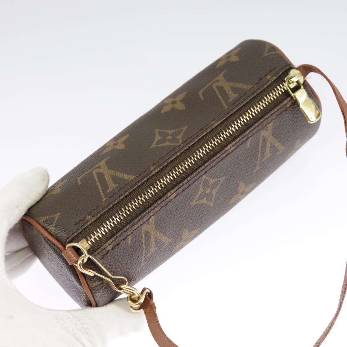 LOUIS VUITTON Monogram Papillon Pouch LV Auth 98552