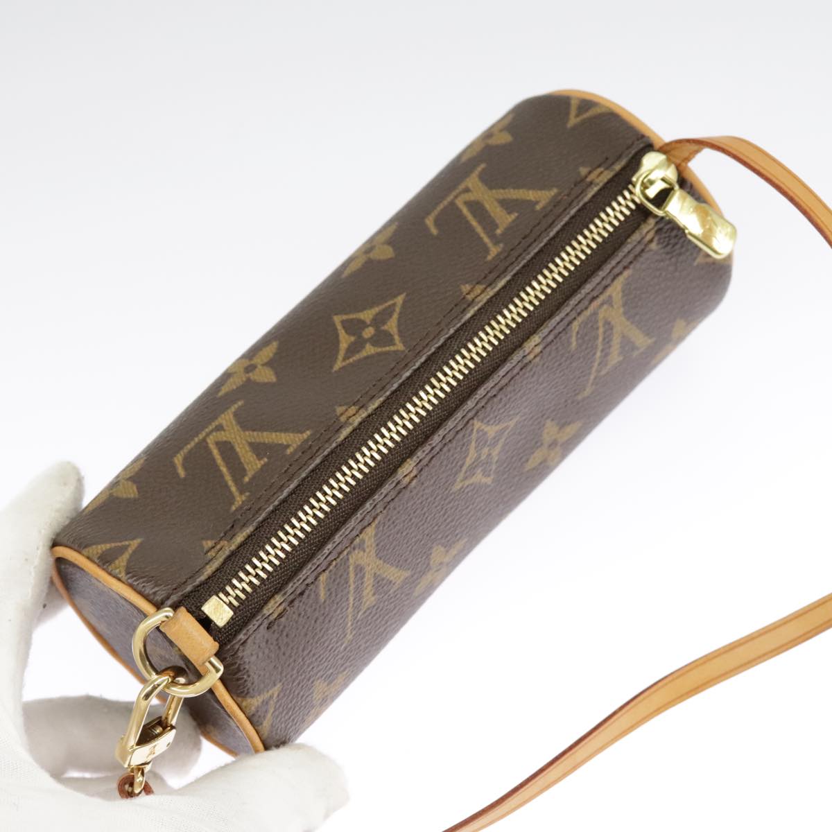 LOUIS VUITTON Monogram Papillon Pouch LV Auth 98553