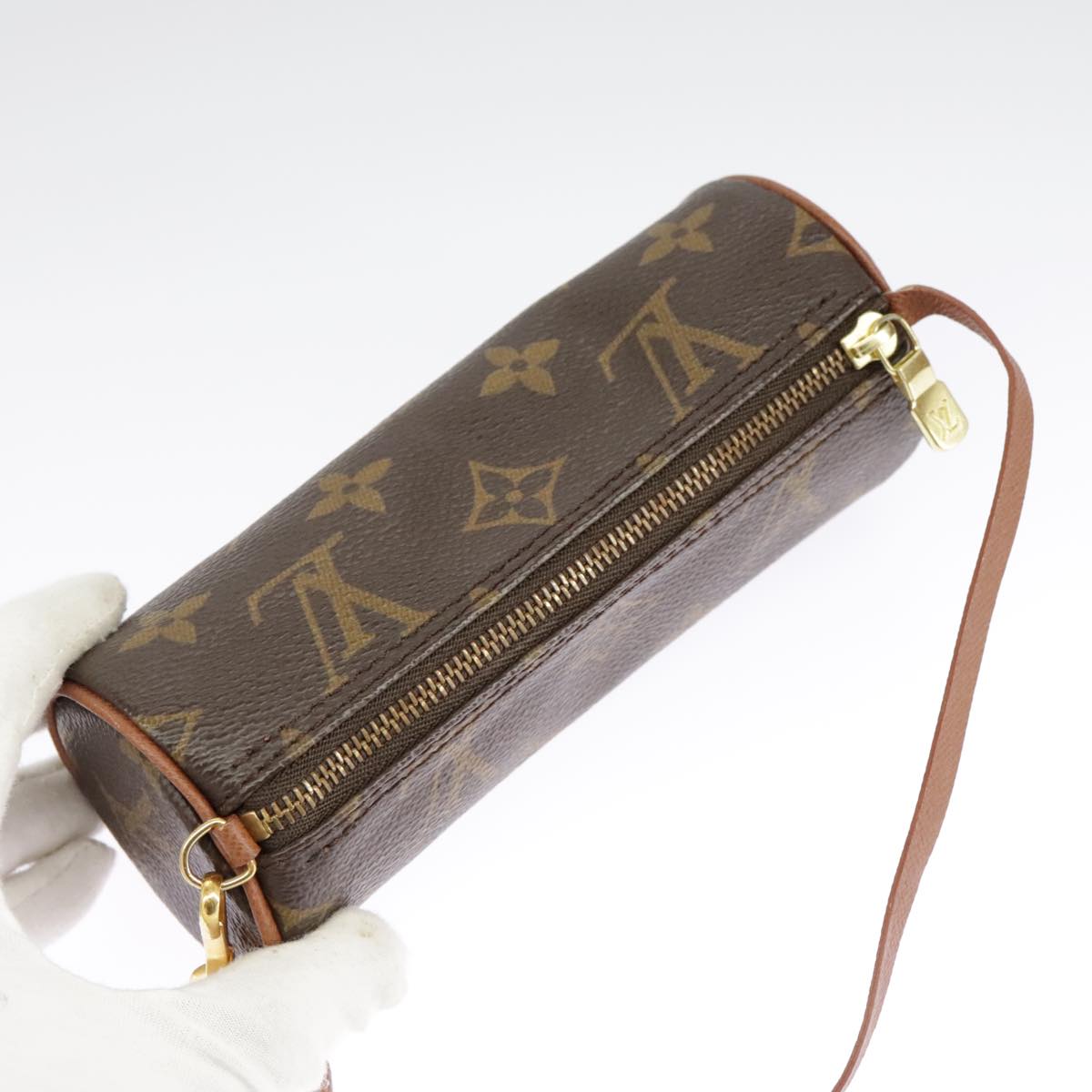 LOUIS VUITTON Monogram Papillon Pouch LV Auth 98557