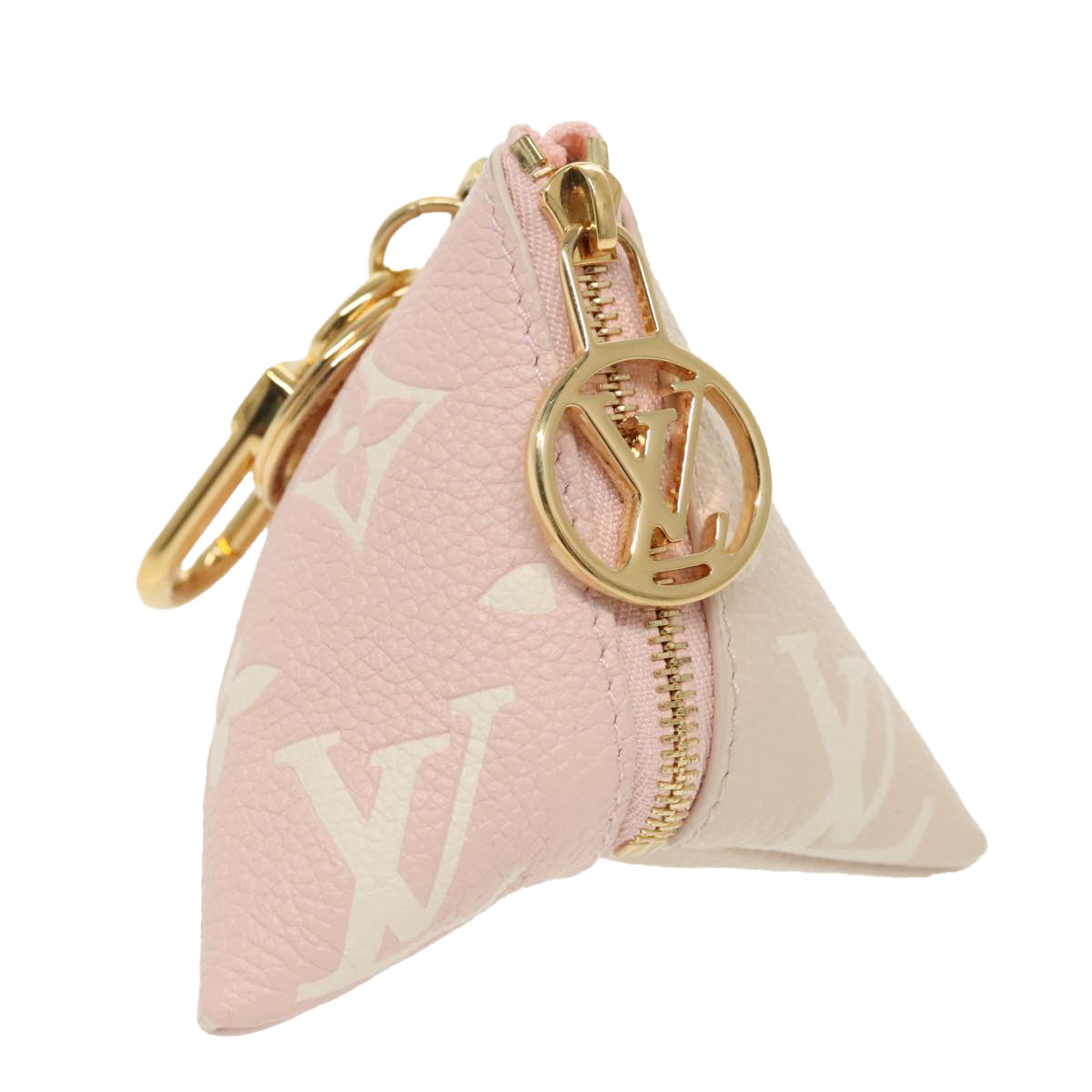 LOUIS VUITTON Monogram Empreinte Berlango Pouch Pink M00669 LV Auth 98558