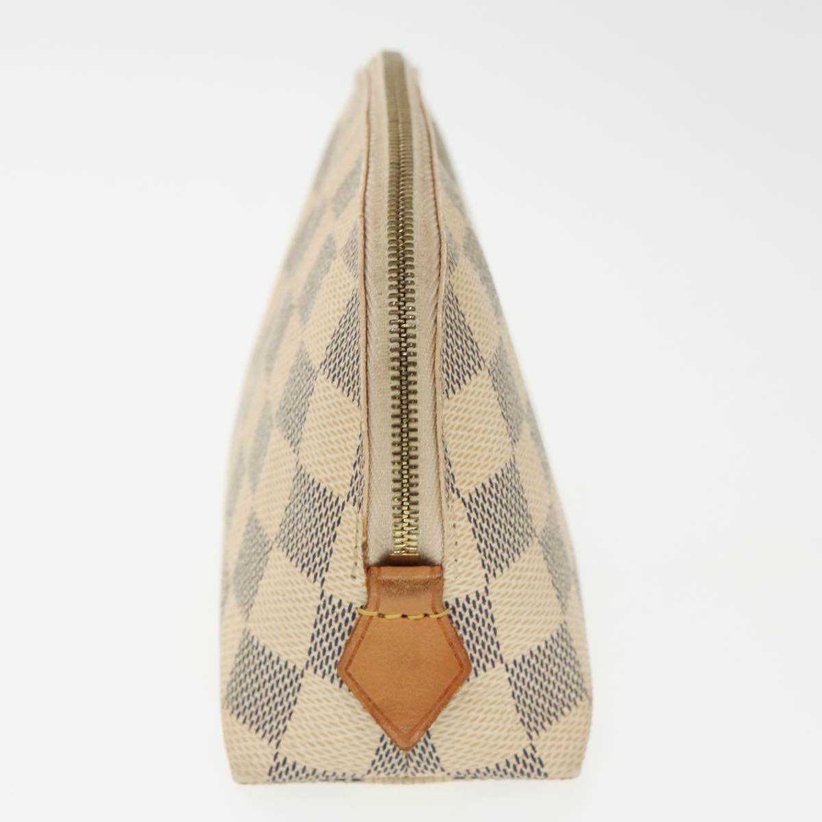 LOUIS VUITTON Damier Azur Pochette Cosmetic PM Pouch N60024 LV Auth 98561