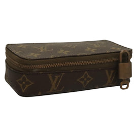 LOUIS VUITTON Monogram Poche Monte Carlo Jewelry Box M47352 LV Auth 98562