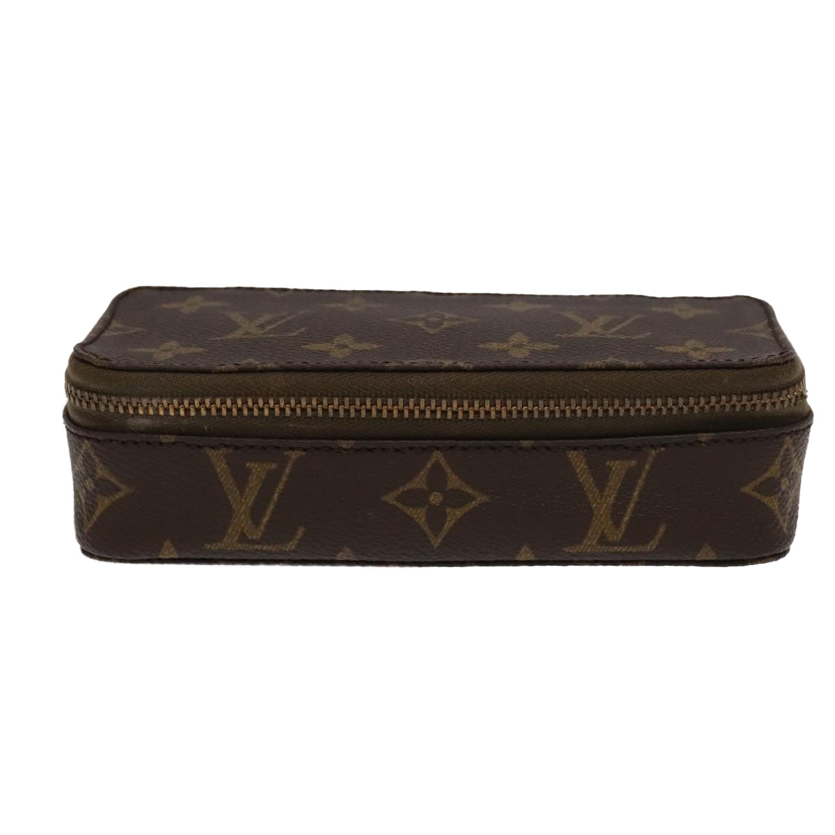 LOUIS VUITTON Monogram Poche Monte Carlo Jewelry Box M47352 LV Auth 98562