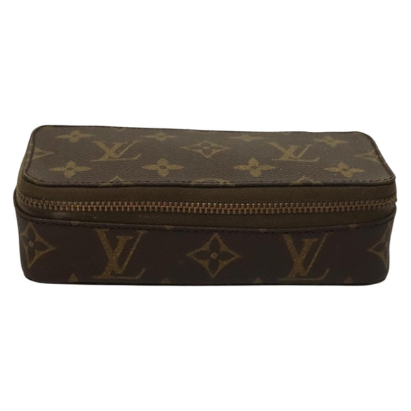 LOUIS VUITTON Monogram Poche Monte Carlo Jewelry Box M47352 LV Auth 98562