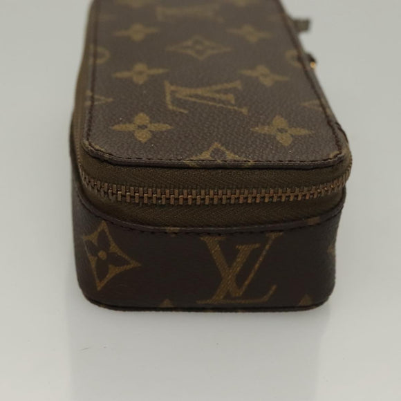 LOUIS VUITTON Monogram Poche Monte Carlo Jewelry Box M47352 LV Auth 98562