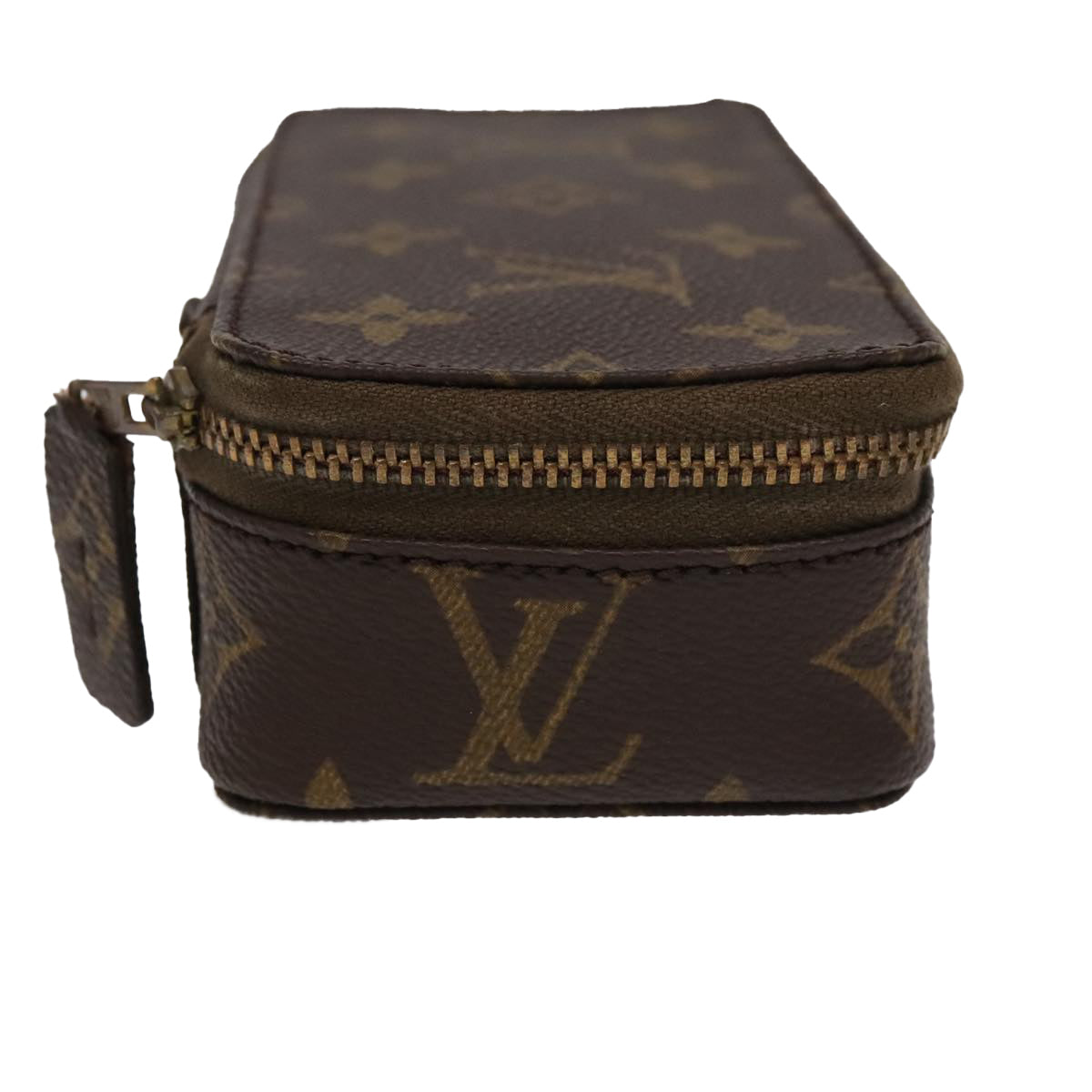 LOUIS VUITTON Monogram Poche Monte Carlo Jewelry Box M47352 LV Auth 98562