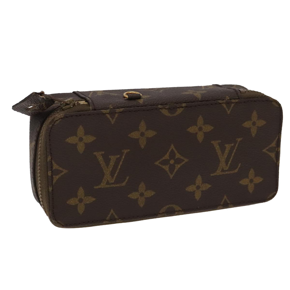 LOUIS VUITTON Monogram Poche Monte Carlo Jewelry Box M47352 LV Auth 98562