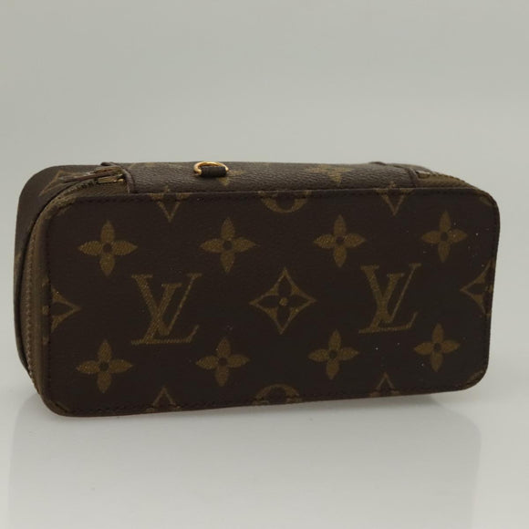 LOUIS VUITTON Monogram Poche Monte Carlo Jewelry Box M47352 LV Auth 98562