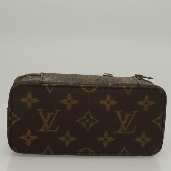 LOUIS VUITTON Monogram Poche Monte Carlo Jewelry Box M47352 LV Auth 98562