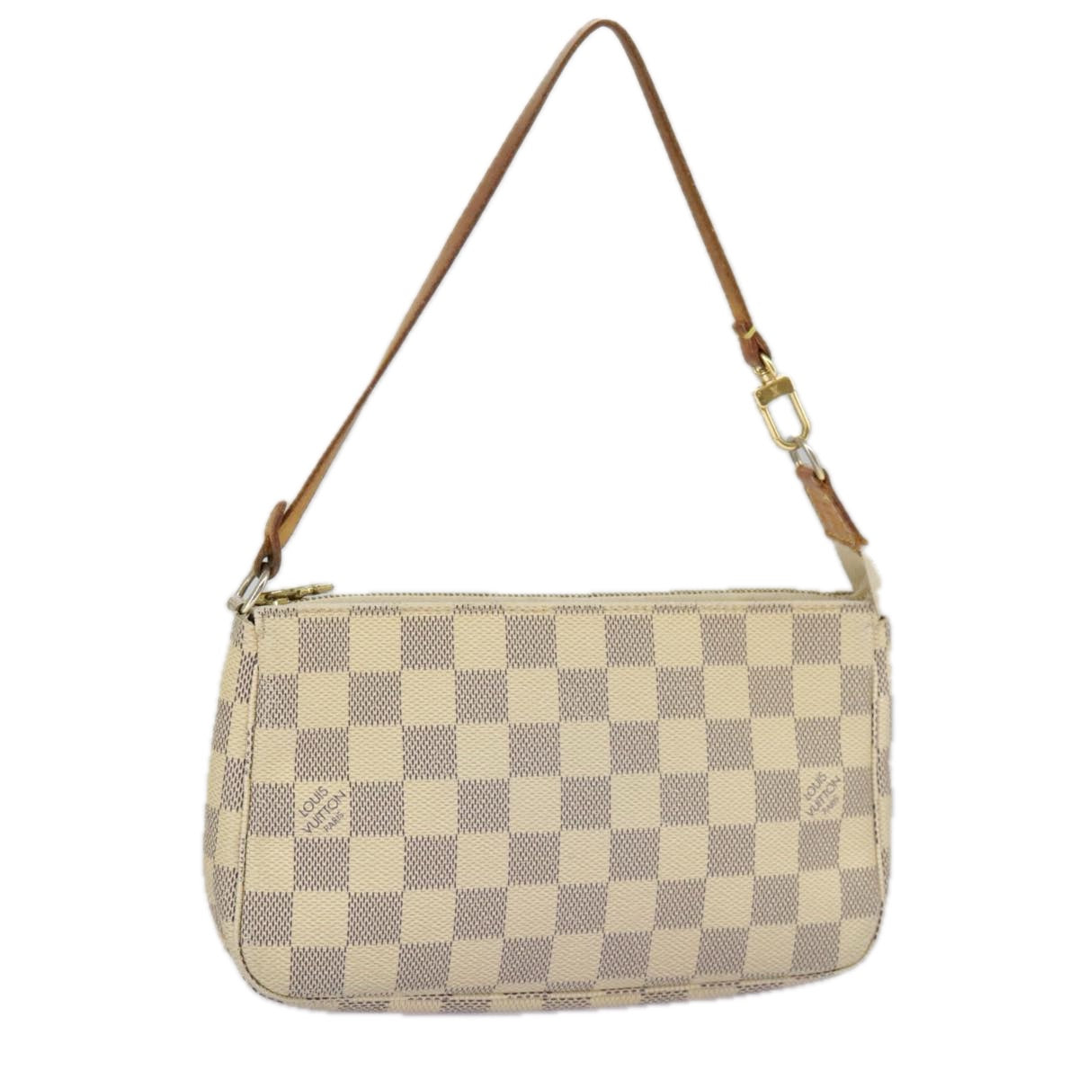 LOUIS VUITTON Damier Azur Pochette Accessoires Pouch N51986 LV Auth 98567