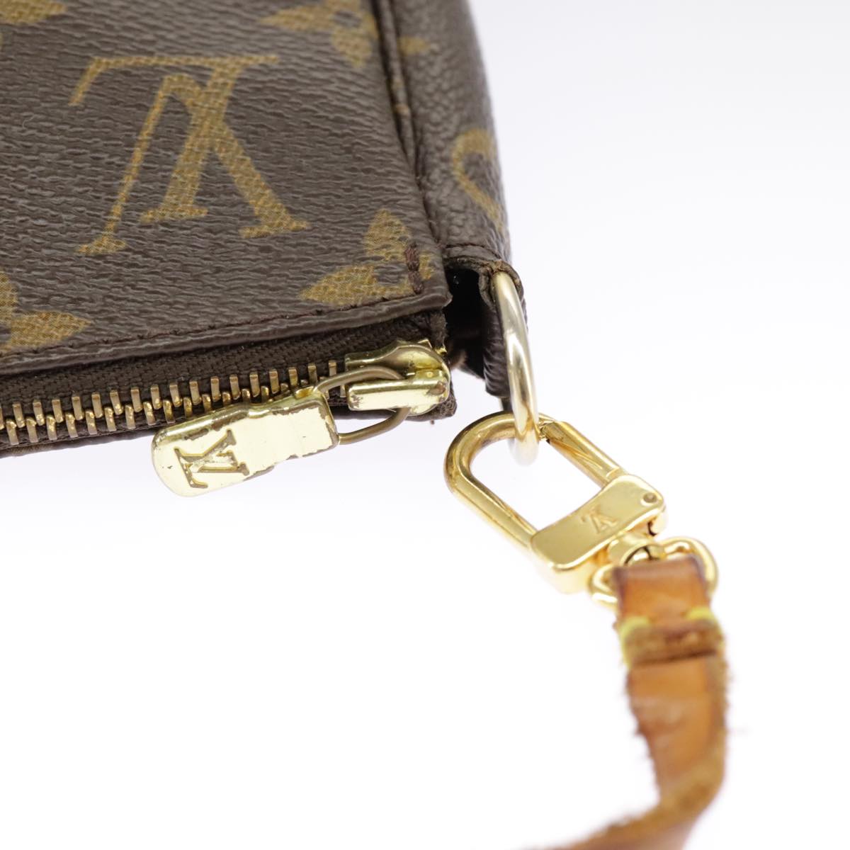 LOUIS VUITTON Monogram Pochette Accessoires Pouch M51980 LV Auth 98571