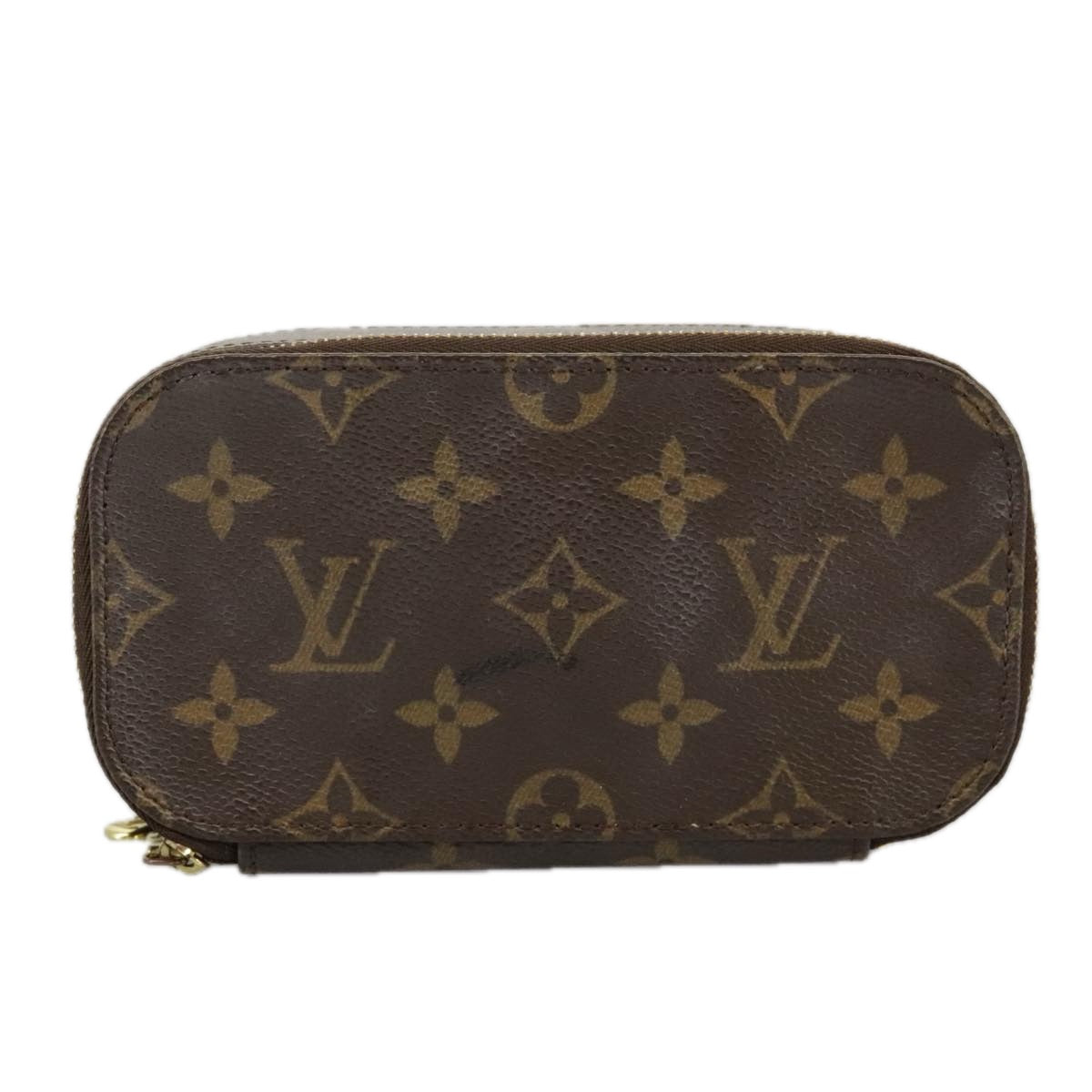 LOUIS VUITTON Monogram Trousse Brush PM Cosmetic Pouch M47510 LV Auth 98572