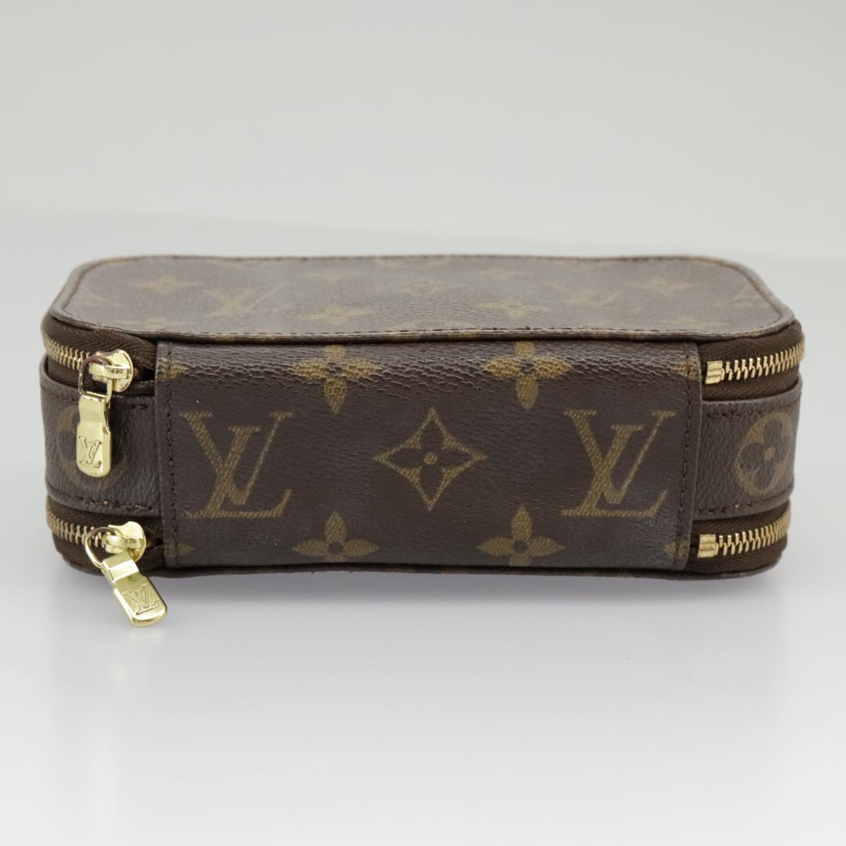 LOUIS VUITTON Monogram Trousse Brush PM Cosmetic Pouch M47510 LV Auth 98572