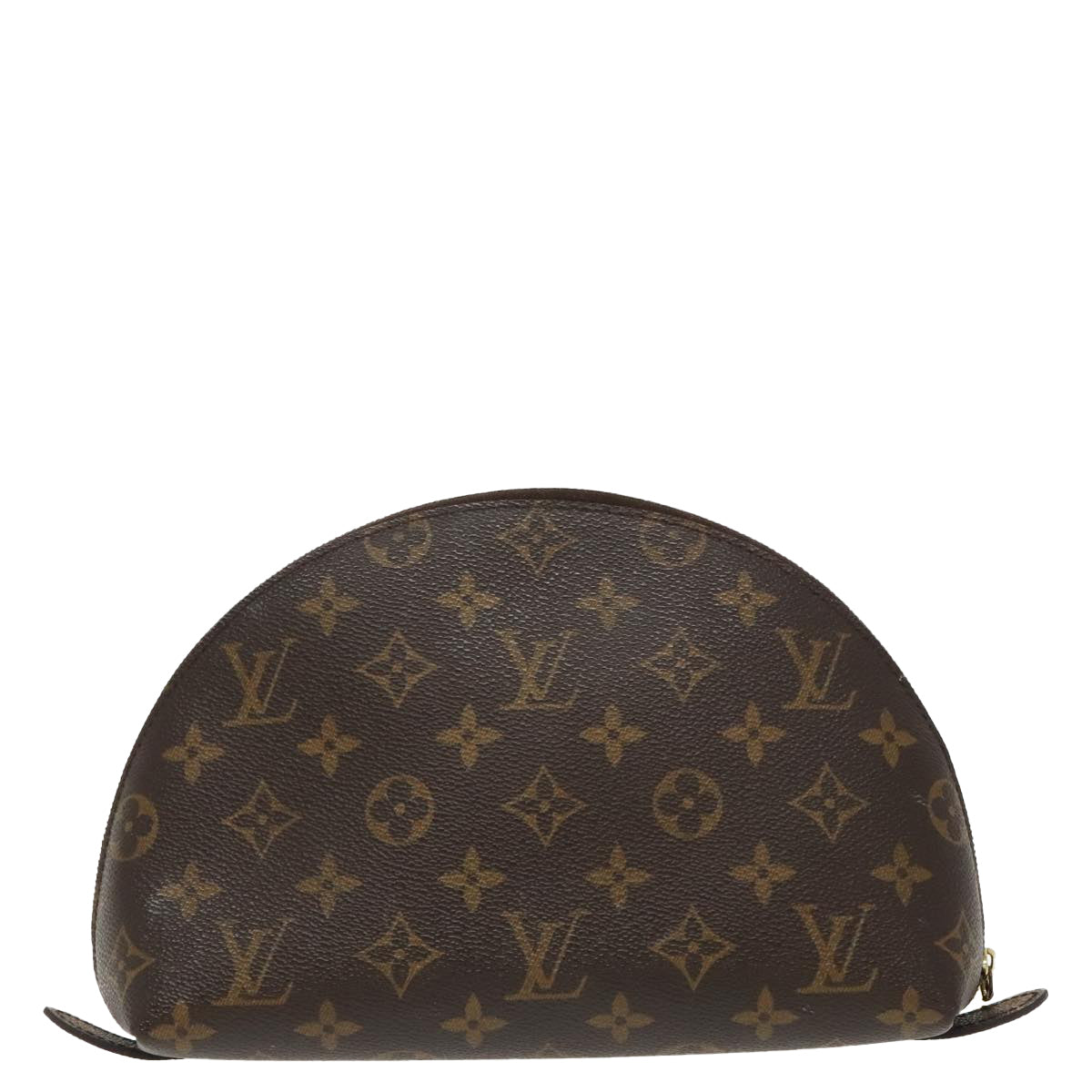 LOUIS VUITTON Monogram Trousse Demi Ronde Cosmetic Pouch M47520 LV Auth 98574 - 0