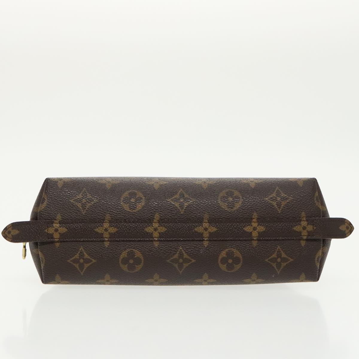 LOUIS VUITTON Monogram Trousse Demi Ronde Cosmetic Pouch M47520 LV Auth 98574