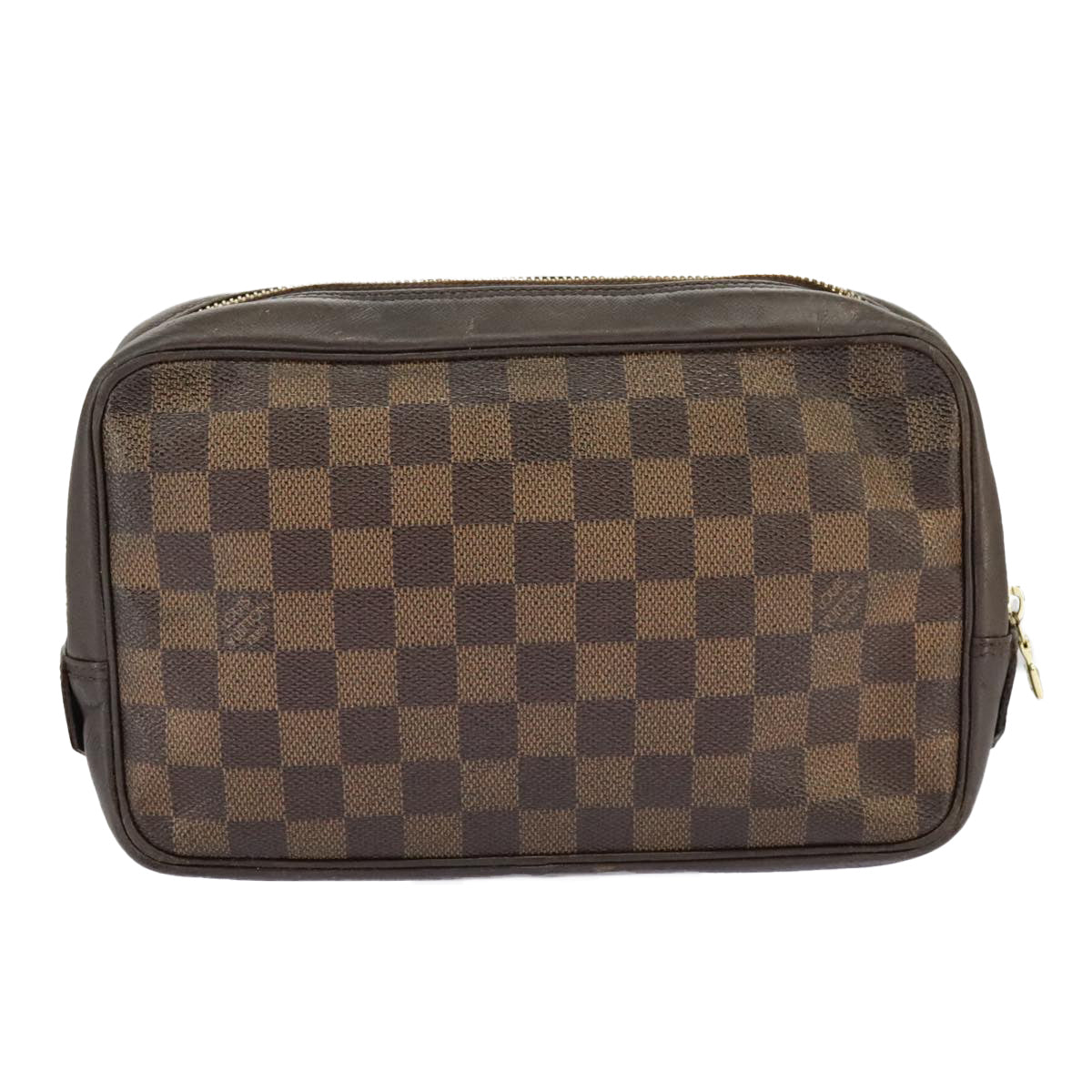 LOUIS VUITTON Damier Ebene Trousse Toilette 25 Clutch Bag N47624 LV Auth 98578 - 0