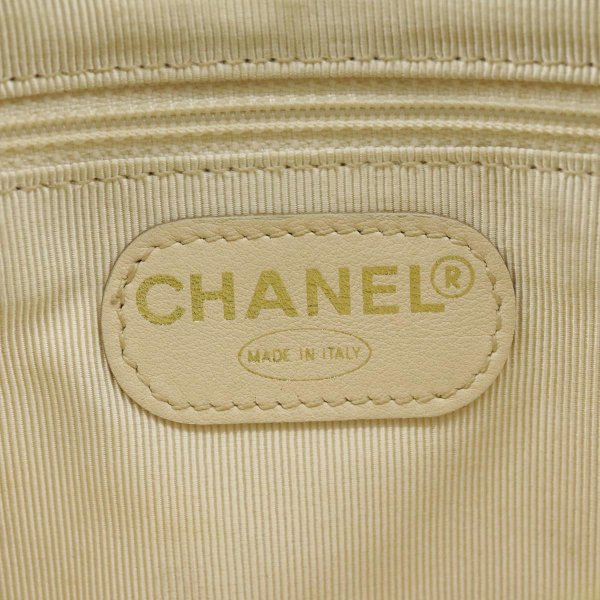 CHANEL Matelasse Waist bag Caviar Skin Gold Light green CC Auth 98580