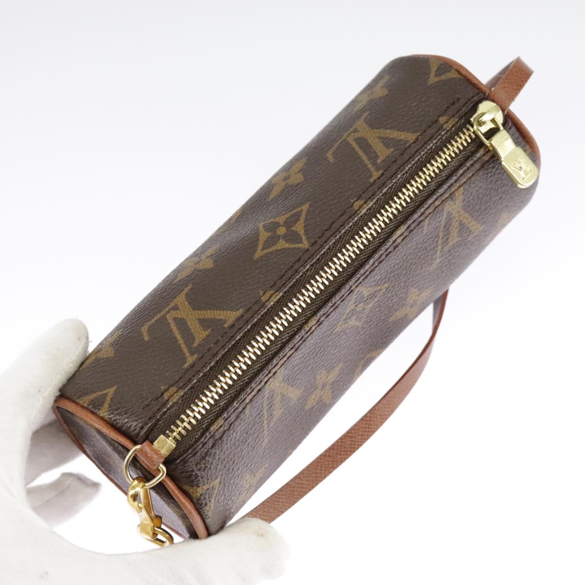 LOUIS VUITTON Monogram Papillon Pouch LV Auth 98584