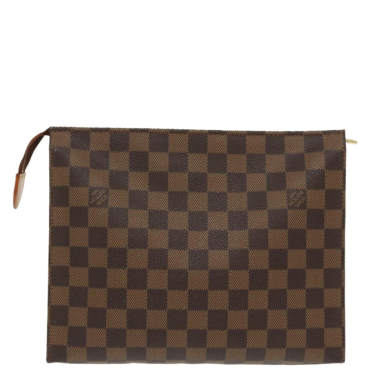 LOUIS VUITTON Damier Ebene Poche Toilette 26 Pouch N47543 LV Auth 98590 - 0