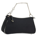 Christian Dior Hand Bag Canvas Black Auth 98592-1
