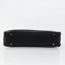 Christian Dior Hand Bag Canvas Black Auth 98592-15