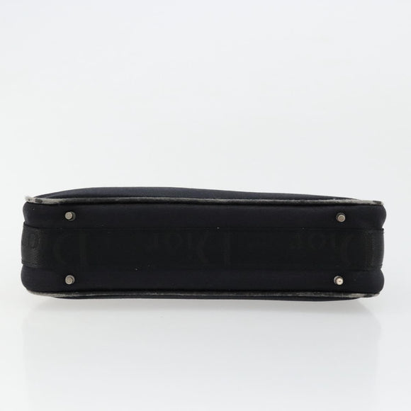Christian Dior Hand Bag Canvas Black Auth 98592