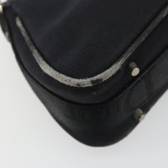 Christian Dior Hand Bag Canvas Black Auth 98592