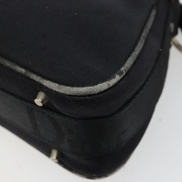 Christian Dior Hand Bag Canvas Black Auth 98592