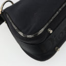 Christian Dior Hand Bag Canvas Black Auth 98592-17