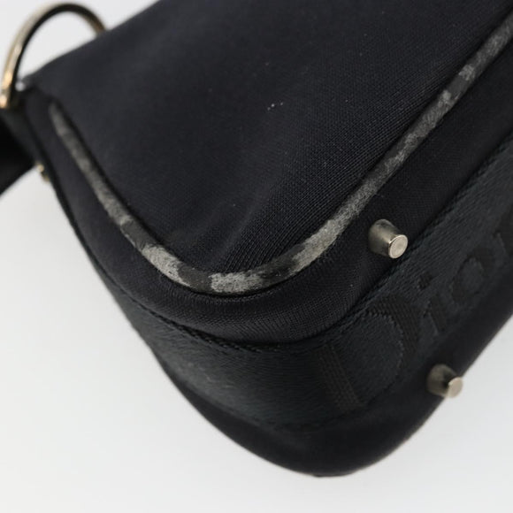 Christian Dior Hand Bag Canvas Black Auth 98592
