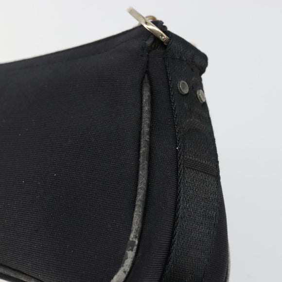 Christian Dior Hand Bag Canvas Black Auth 98592