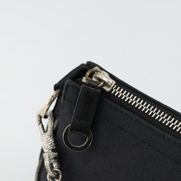 Christian Dior Hand Bag Canvas Black Auth 98592