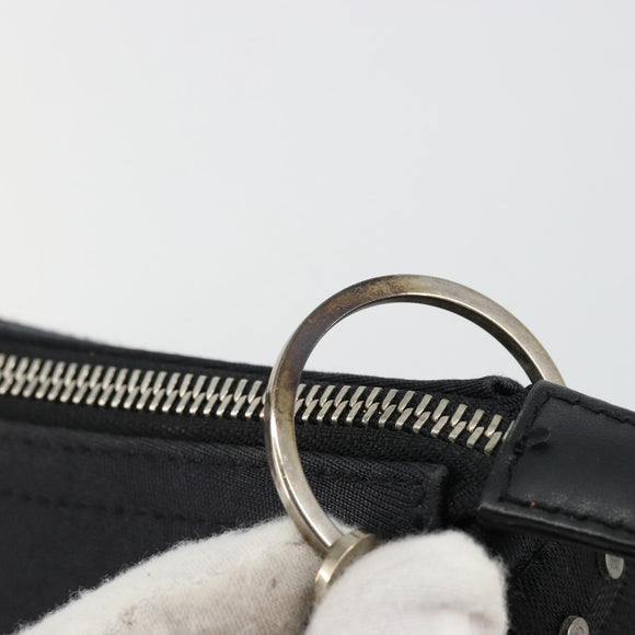 Christian Dior Hand Bag Canvas Black Auth 98592